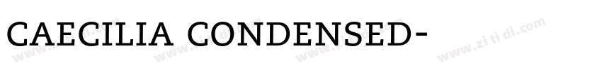 caecilia condensed字体转换
